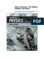 Fundamentals of Physics 11th Edition Halliday Test Bank