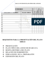 Cuadrode Concurso de Platos Tipicos