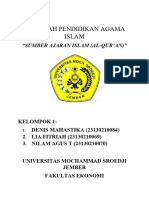 Kelompok 1 SUMBER AJARAN ISLAM (AL-QUR'AN)