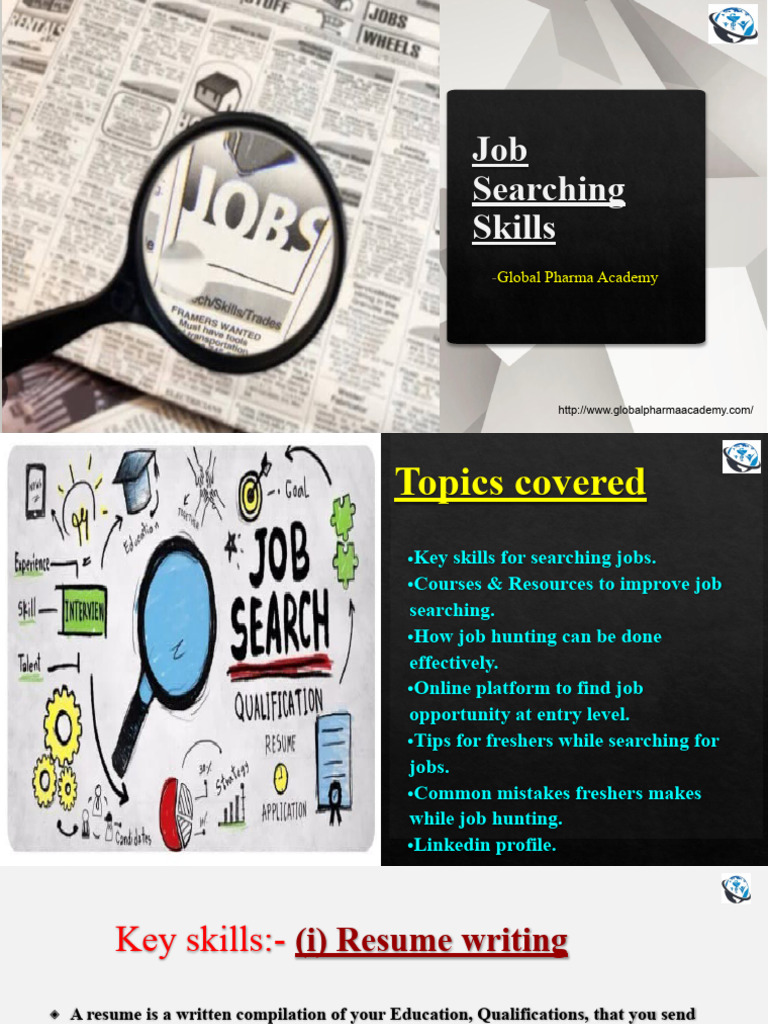 Job Searching Skills Course | PDF | Résumé | Job Hunting