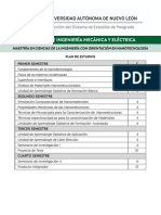 Maestría en Ciencias de La Ingeniería Con Orientación en Nanotecnología