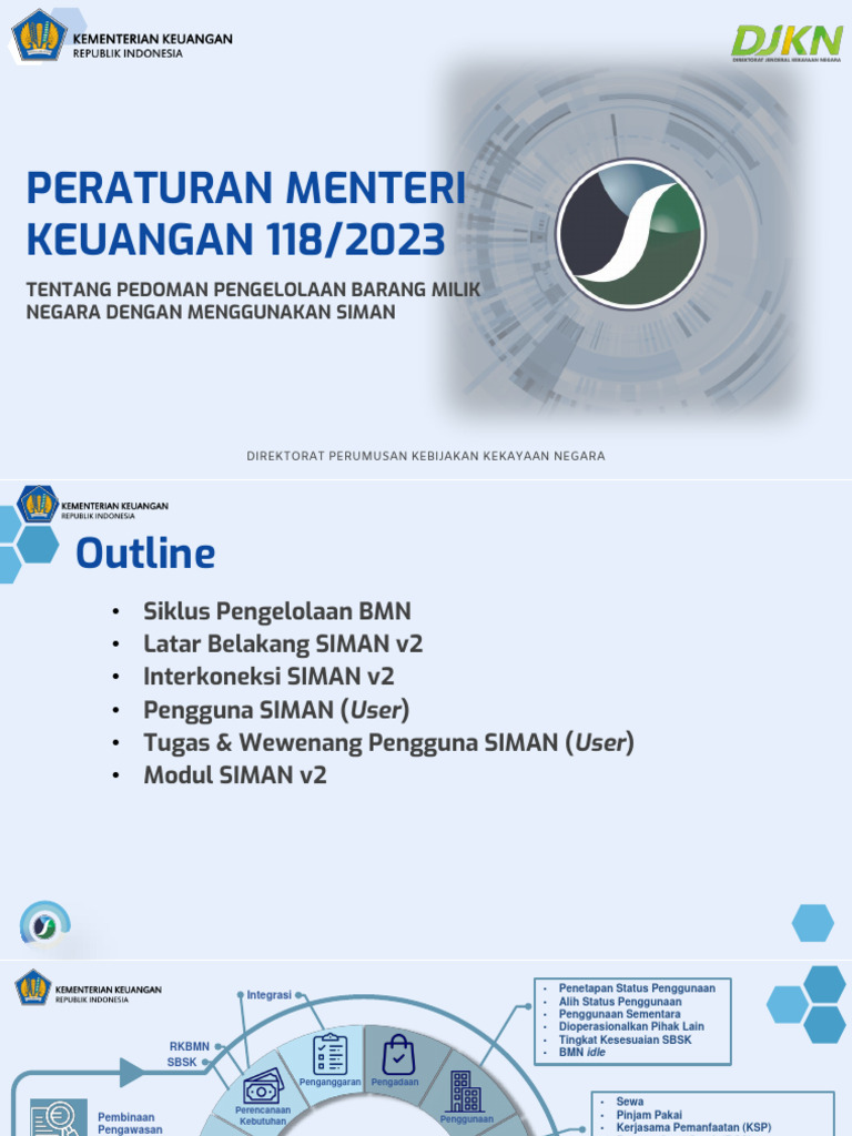 PMK 118 Tahun 2023 SIMAN V2 | PDF