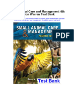 Small Animal Care and Management 4th Edition Warren Test Bank