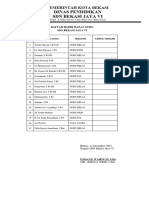 Daftar Hadir Rapat BJ 6