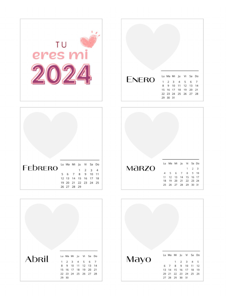 calendario 2024 pareja PDF