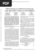 Efficient Design of Artificial Neural Networks Using Approximate Compressors and Multipliers