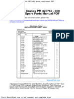 Manitowoc Cranes PM 320782 000 Yb7722xl Spare Parts Manual PDF