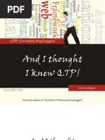 And I thought I knew QTP - QTP Concepts Unplugged