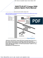 Manitowoc Shuttlelift Cranes 5500 Series Carrydeck Spare Parts Manual PDF