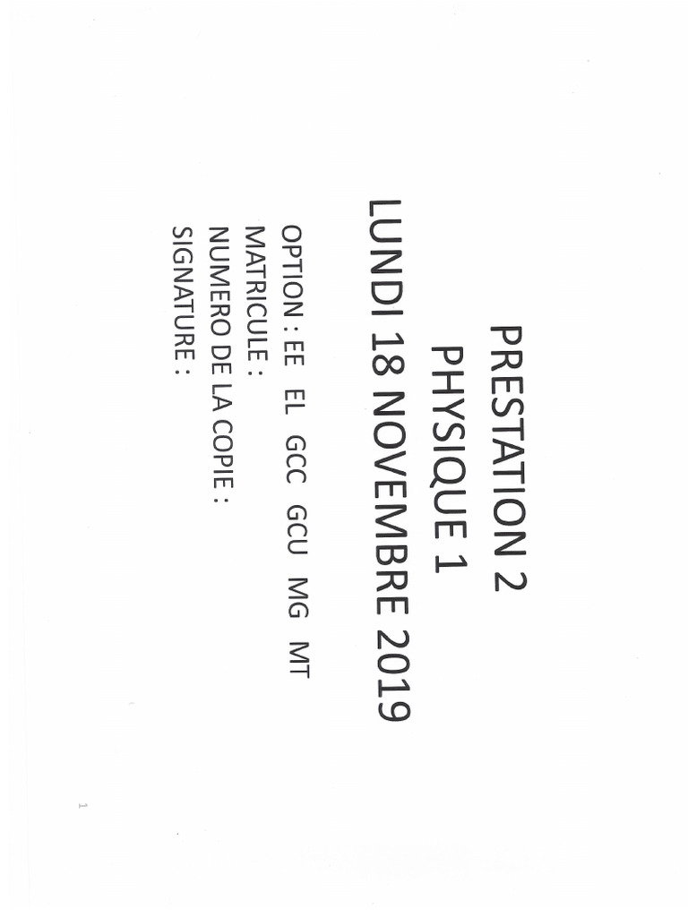 Prestation 2 2019 2020 | PDF