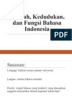 Sejarah, Kedudukan, Dan Fungsi Bahasa Indonesia