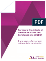 Parcours Ingenierie Et Gestion Durable Des Constructions 2020