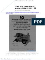 Merlo Roto Ev r30 13 To r50 10 Service Manuals Sav 815441 de 2