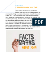 Yoga Myths and Facts - Fact Check