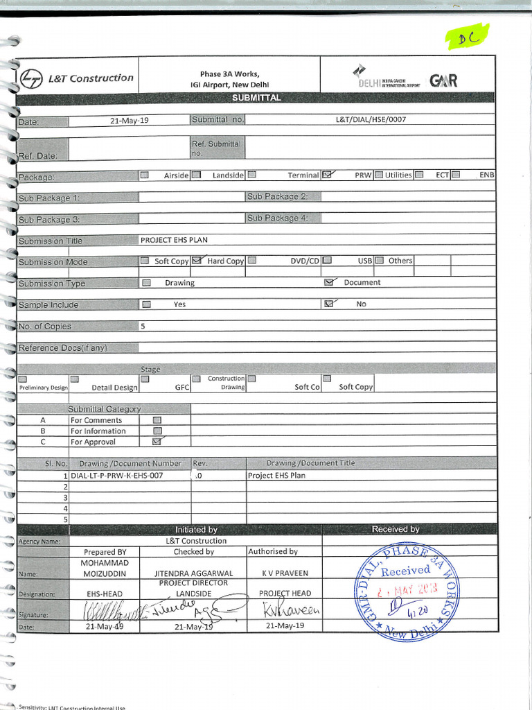 Project EHS Plan PDF