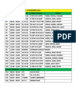 Jadwal Pertandingan F55