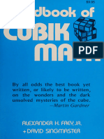 Handbook of Cubik Math - Frey, Alexander H. Singmaster, David - 1982 - Hillside, N.J. - Enslow Publishers - 9780894900600 - Anna's Archive