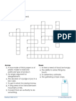 Crossword Worksheet4