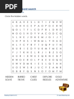 Treasure Hunt Word Search2