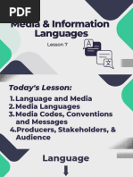 Media and Information Languages