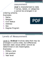 5.2 - Level of Measurements