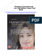 Human Genetics Concepts and Applications 12th Edition Lewis Test Bank