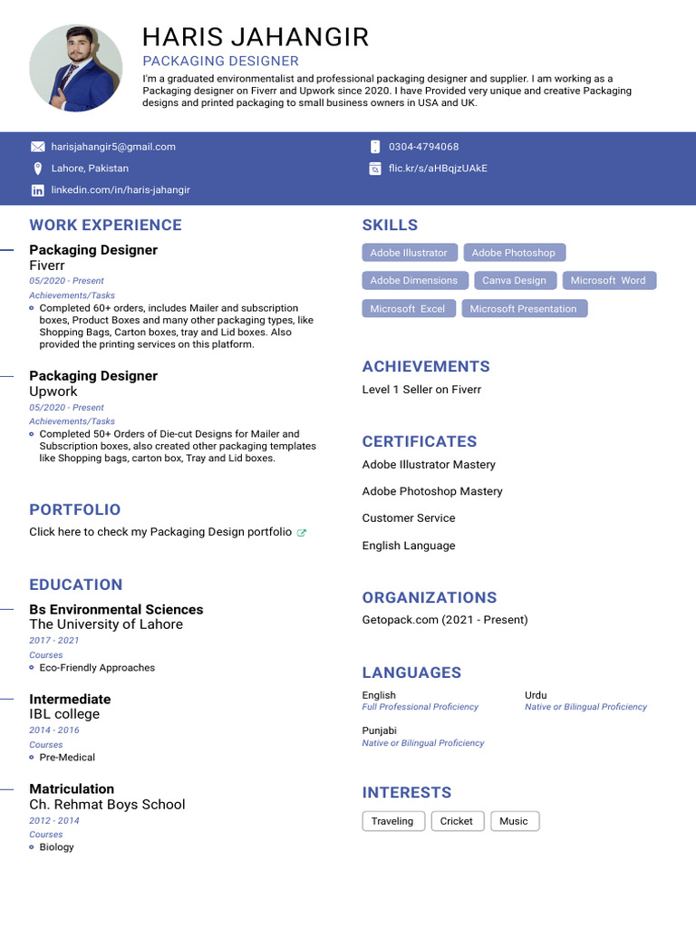 Packaging Design CV | PDF