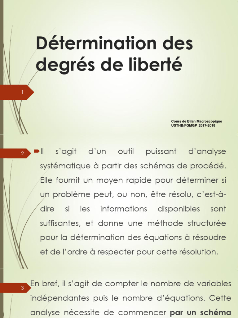 Chapitre Determination Du Degr de Libert-1 | PDF