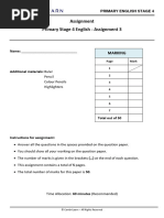 English Cambrilearn Grade 4 Assignment 3