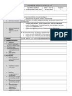 Exemplar Science Lesson Plan: Grade Level Quarter / Domain Week & Day No. Page No