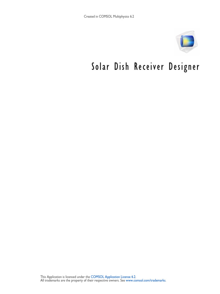 Applications - Solar Dish Receiver Designer | PDF | Science & Mathematics