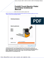 Still Steds Forklift Truck Electric Pallet Ecu 14 Ecu 16 Ecu 18 Ecu 20 Workshop Manual
