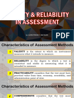 Chapter 3 Part 1 Validity Reliability 1