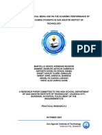 Effects of Social Media Use On The Academic Performance of Grade 12 Humss Students in San Agustin Institut of Technology