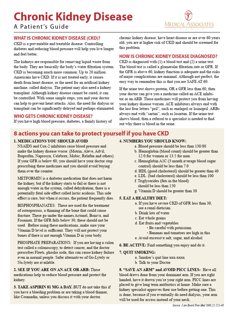 Managing Chronic Kidney Disease | PDF | Wellness | Science & Mathematics