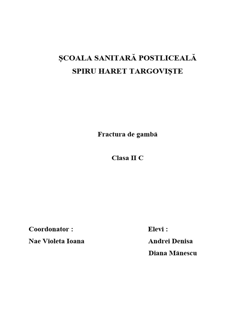 Fractura La Gamba | PDF