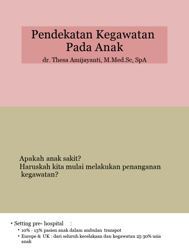 Pengenalan Kegawatan Pada Anak Pdf