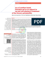 Efficacy of Xanthan Based Chlorhexidine Gel As An