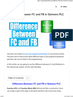 Difference Between FC and FB in Siemens PLC