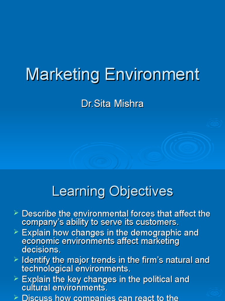 case study on marketing environment pdf