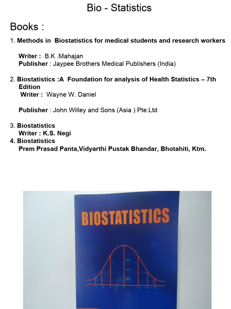 Introduction To Biostatistics | PDF