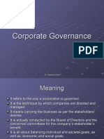 Corporate Governance I