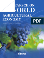 Research On World Agricultural Economy - Vol.4, Iss.4 December 2023