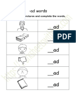_ ad Word Family Worksheet 1
