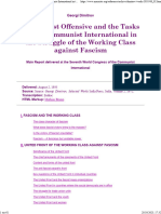 The Fascist Offensive and The Tasks of The Communist International in The Struggle of The Working Class Against Fascism, Dimitrov