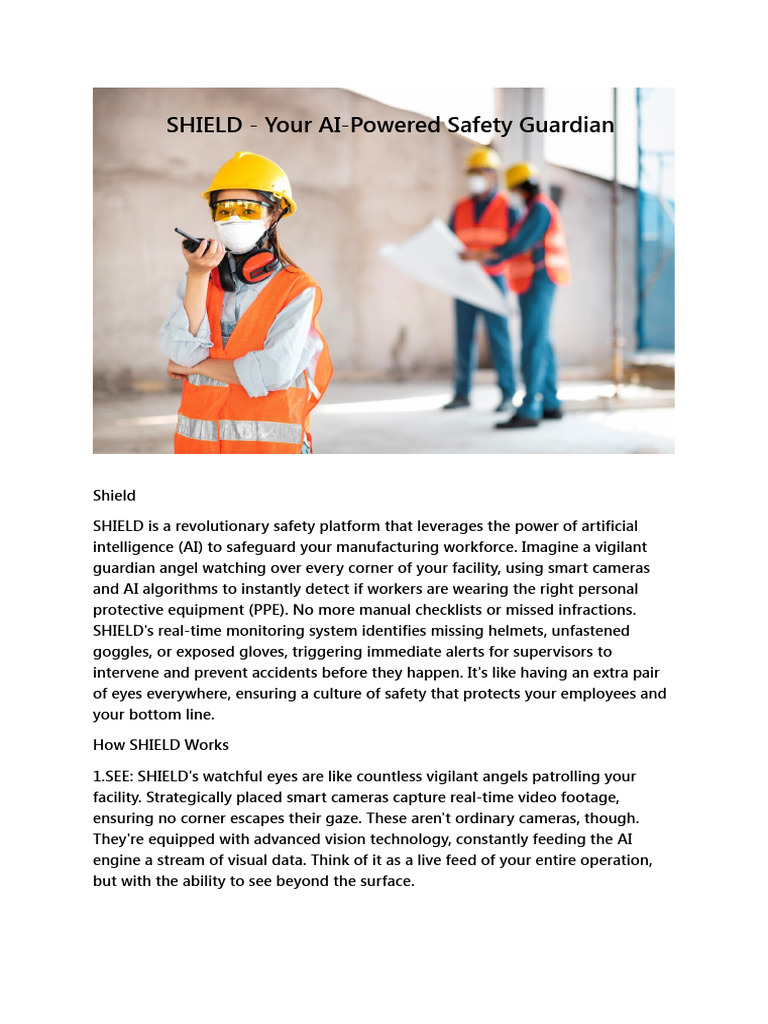 AI-Powered Safety Platform SHIELD | PDF
