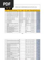 NFL Price List