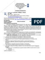 DIAGNÓSTICO QUIMICA Y FISICA 4to AÑO 2021-2022