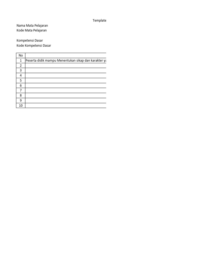 Template Tujuan Pembelajaran TP | PDF | Bisnis | Pengembangan Diri