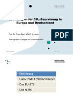 Grundlagen Der CO2-Bepreisung in Europa Und Deutschland